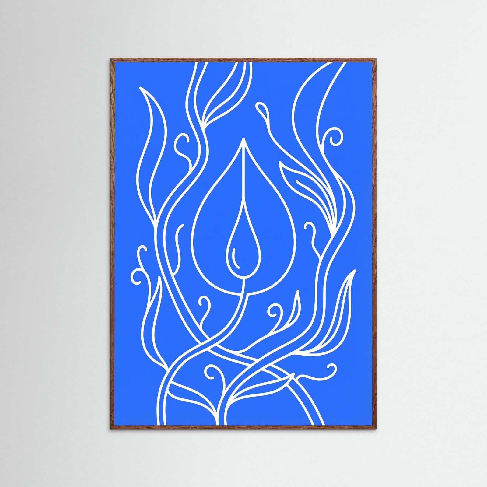 Oak Dark Abstract Bloom