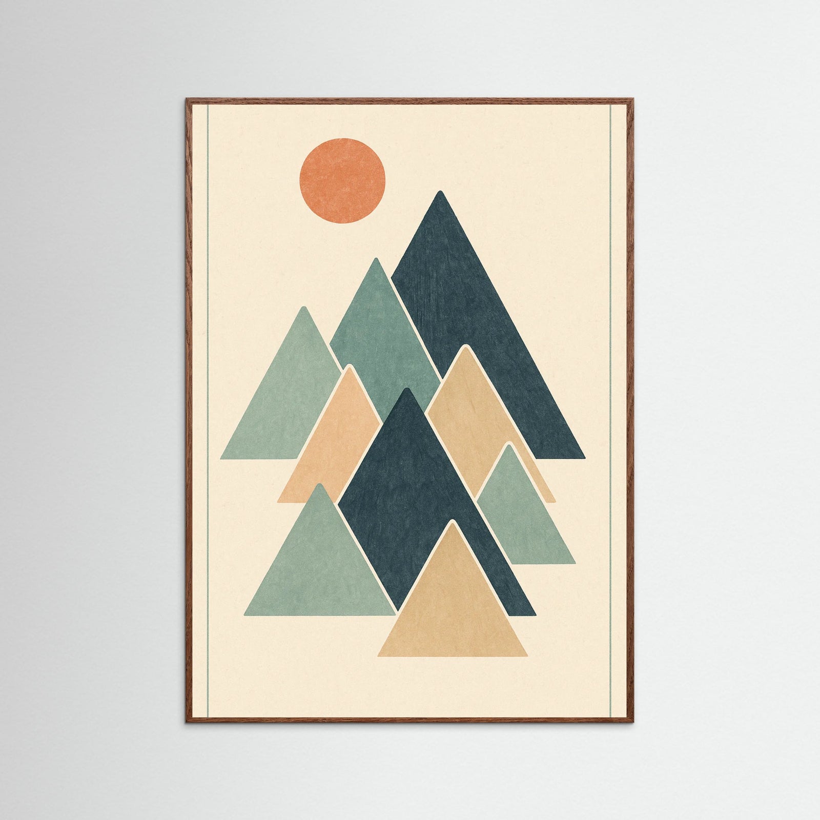 Oak Dark Abstract Blue Shape