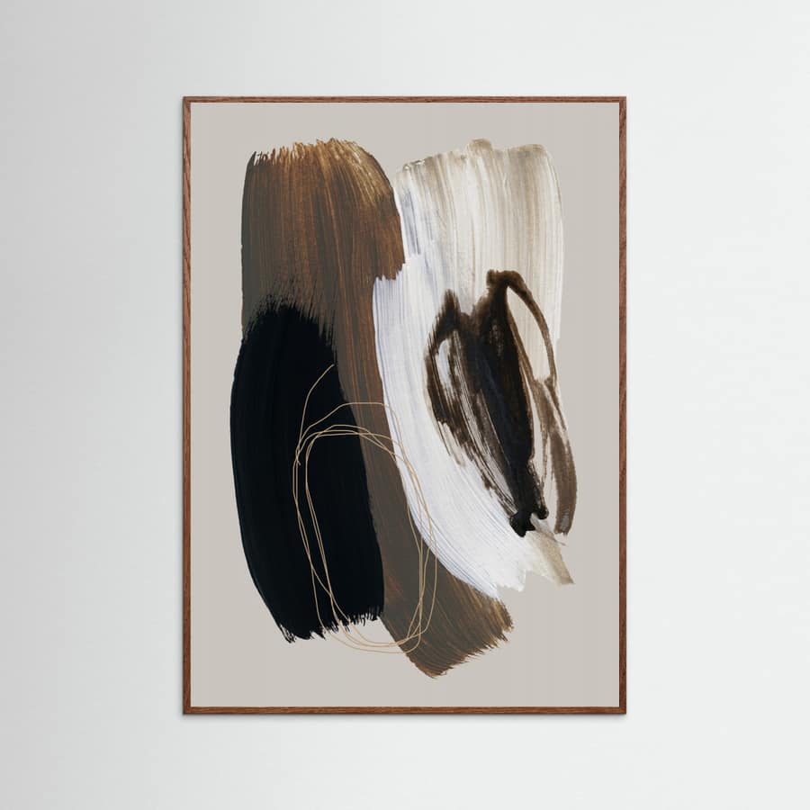 Abstract Brush Strokes 108X Poster – Poster und Kunstdruck