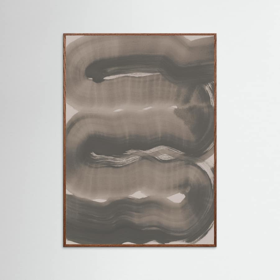 Abstract Brush Strokes 163X Poster – Poster und Kunstdruck