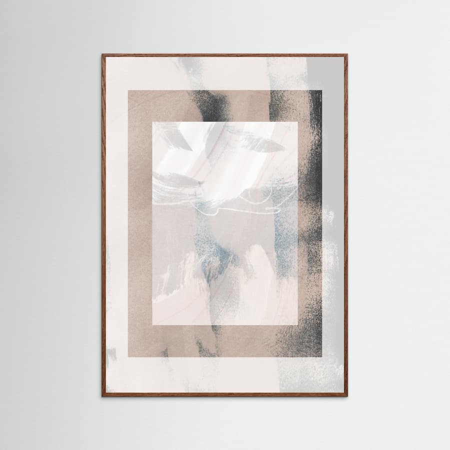 Abstract Brush Strokes 17 Poster – Poster und Kunstdruck