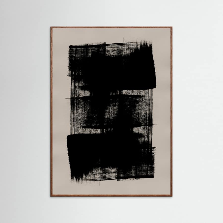 Abstract Brush Strokes 180Y Poster – Poster und Kunstdruck