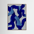 Oak Dark Abstract Brush Strokes 65X Poster