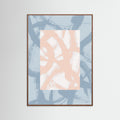 Oak Dark Abstract Brush Strokes 98A Poster