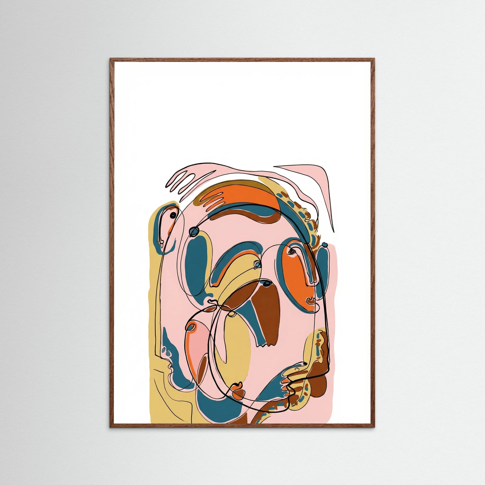 Oak Dark Abstract Connections