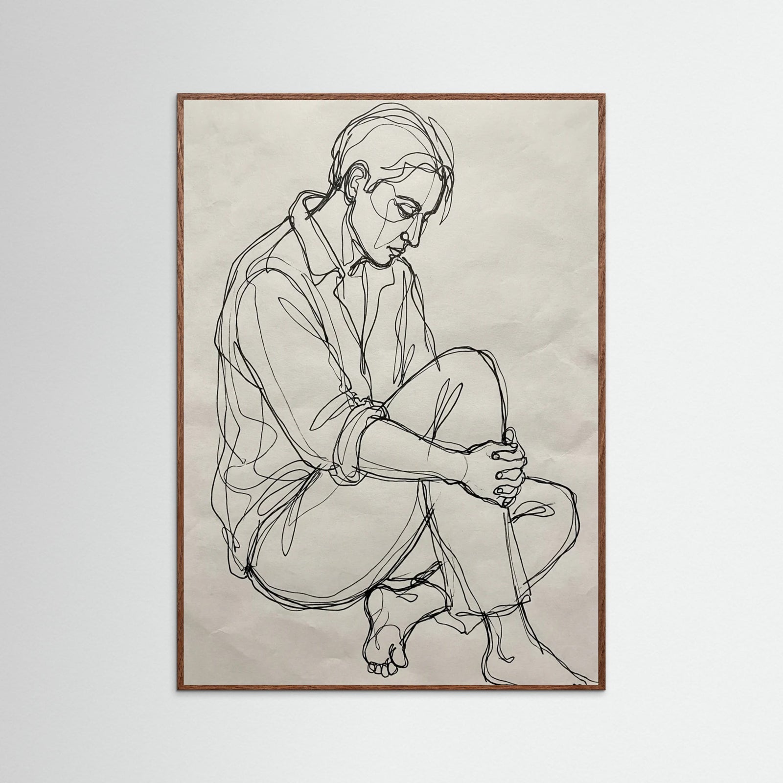 Oak Dark Abstract Contour