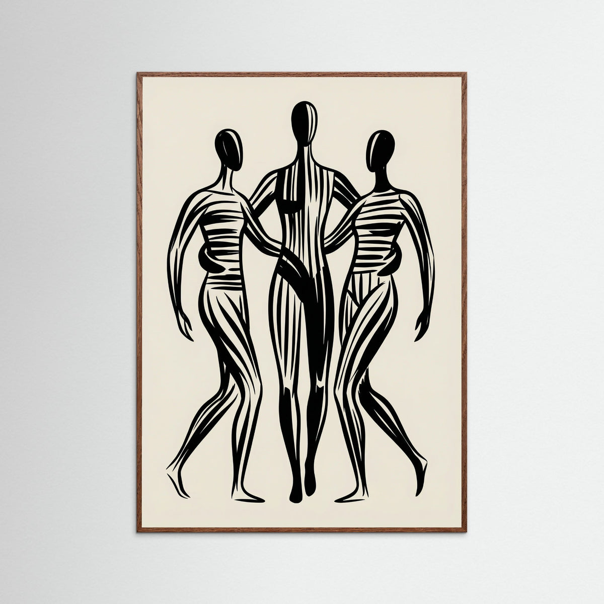 Oak Dark Abstract Embrace