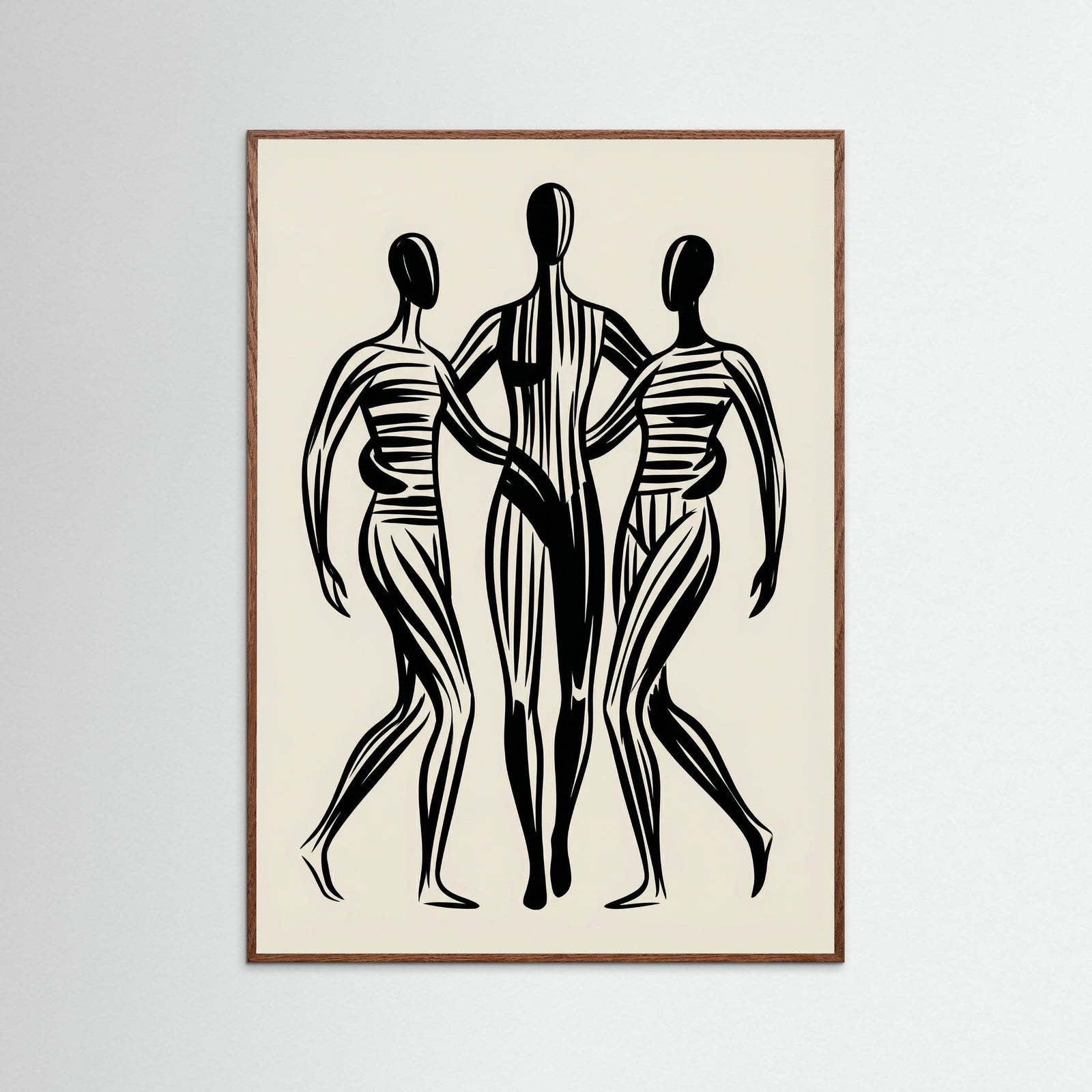 Oak Dark Abstract Embrace