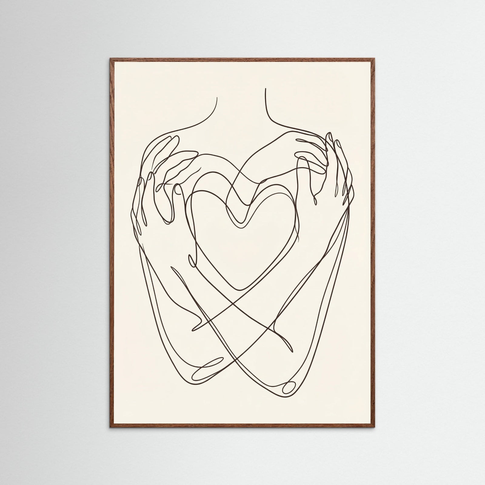 Oak Dark Abstract Faces