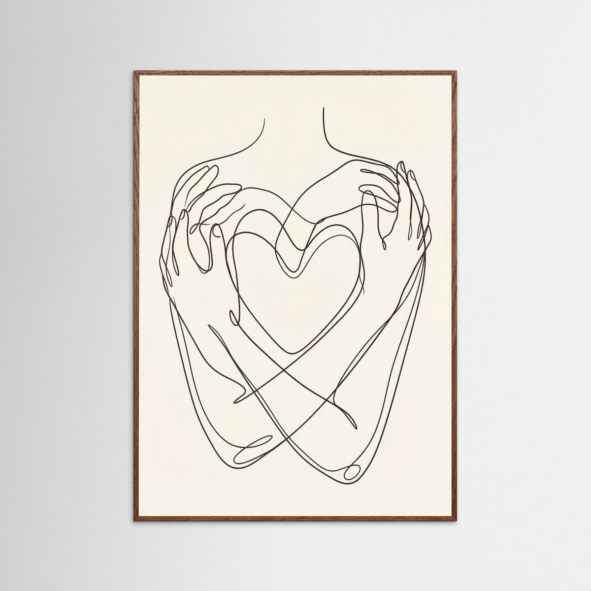 Oak Dark Abstract Faces