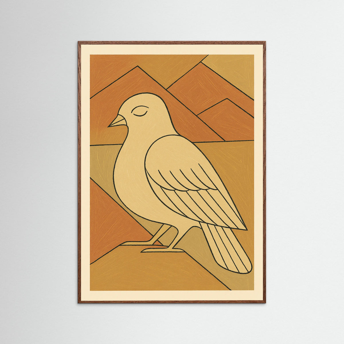 Oak Dark Abstract Figure