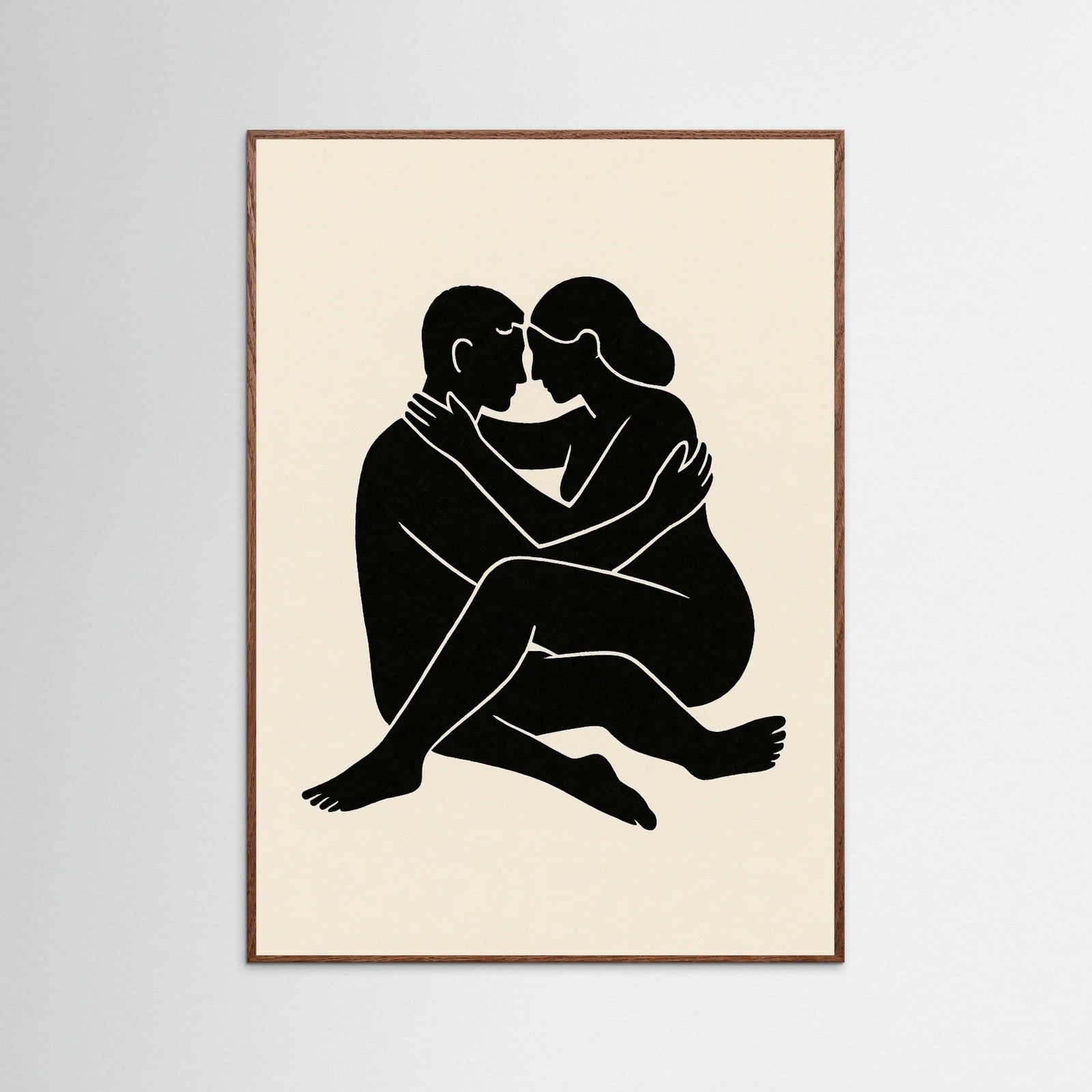 Oak Dark Abstract Figure