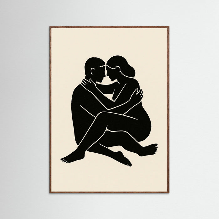 Oak Dark Abstract Figure