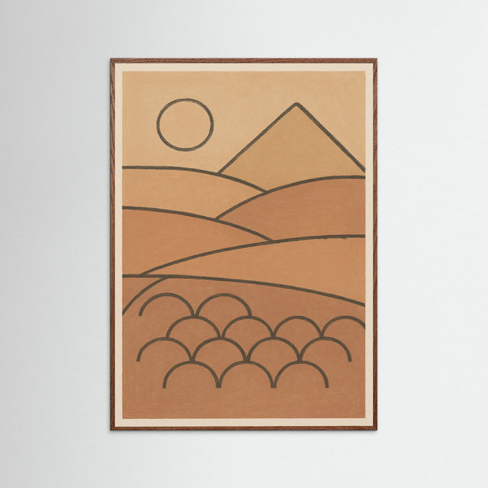 Oak Dark Abstract Figure