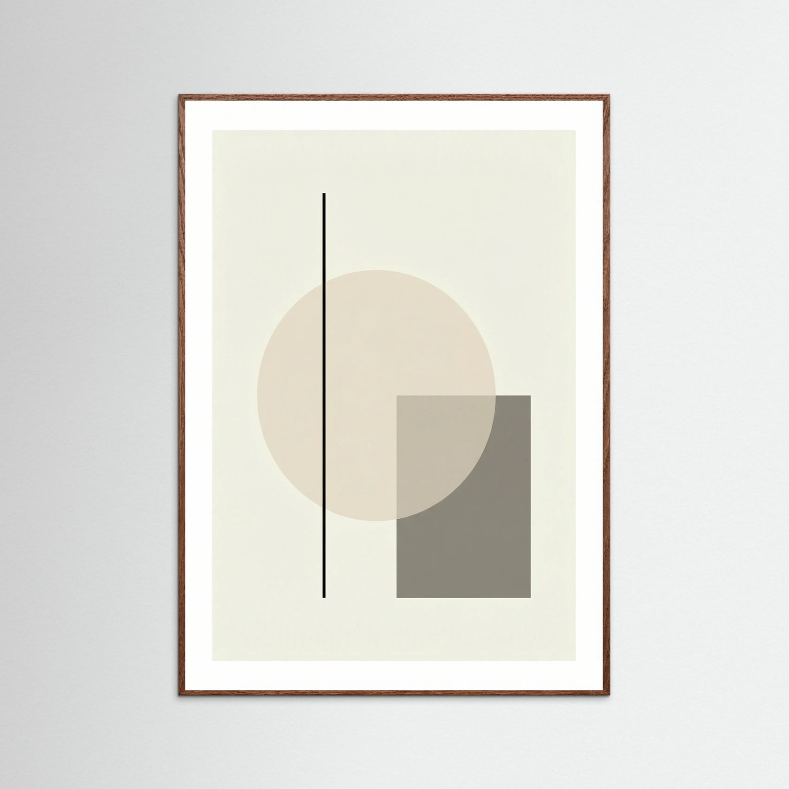 Oak Dark Abstract Forms