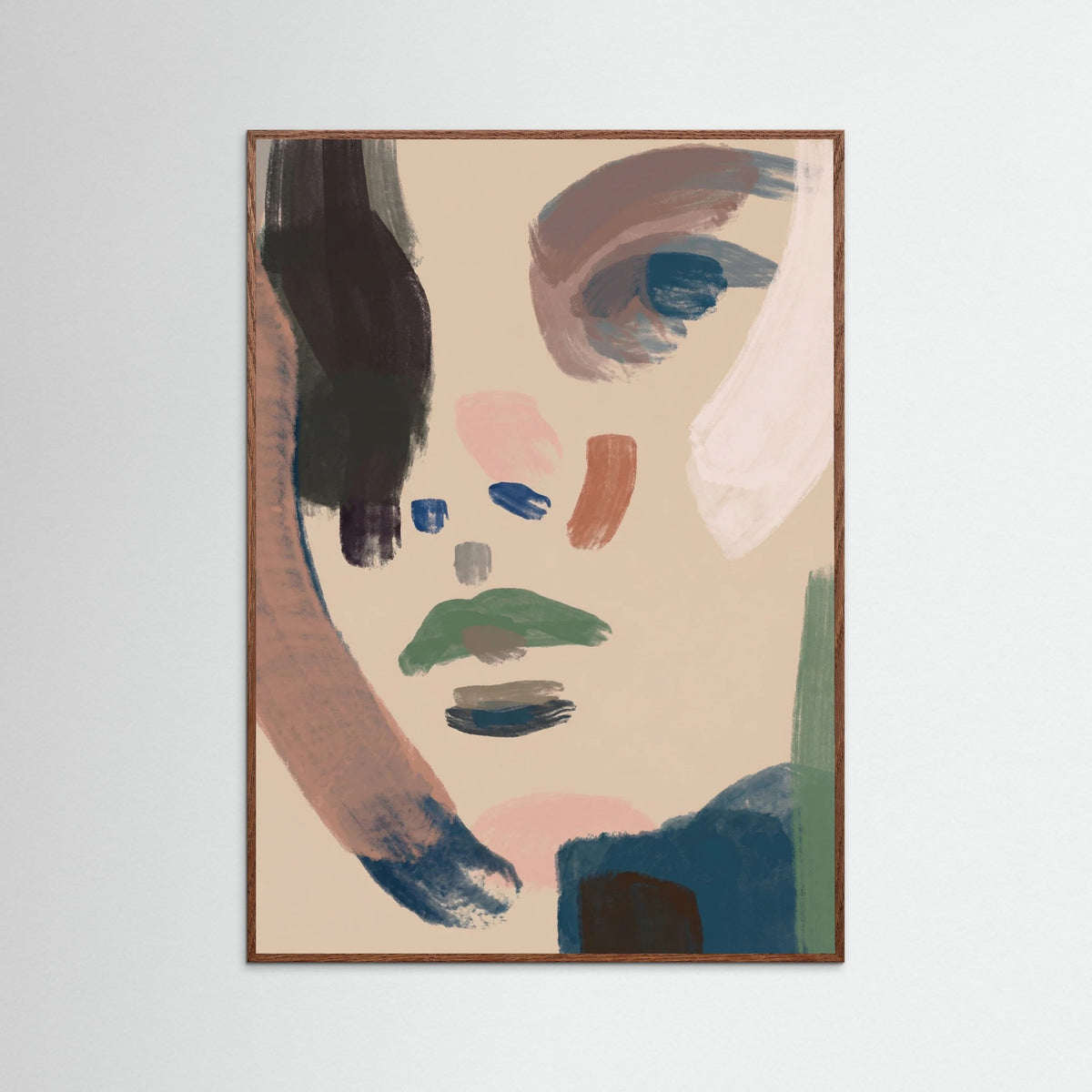 Oak Dark Abstract Gaze Beige