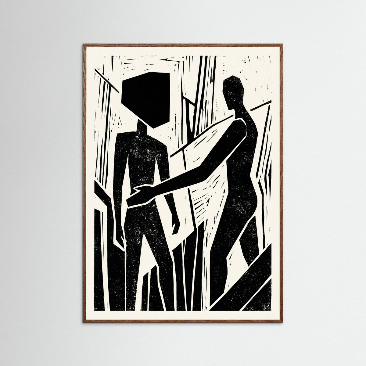 Oak Dark Abstract Gaze