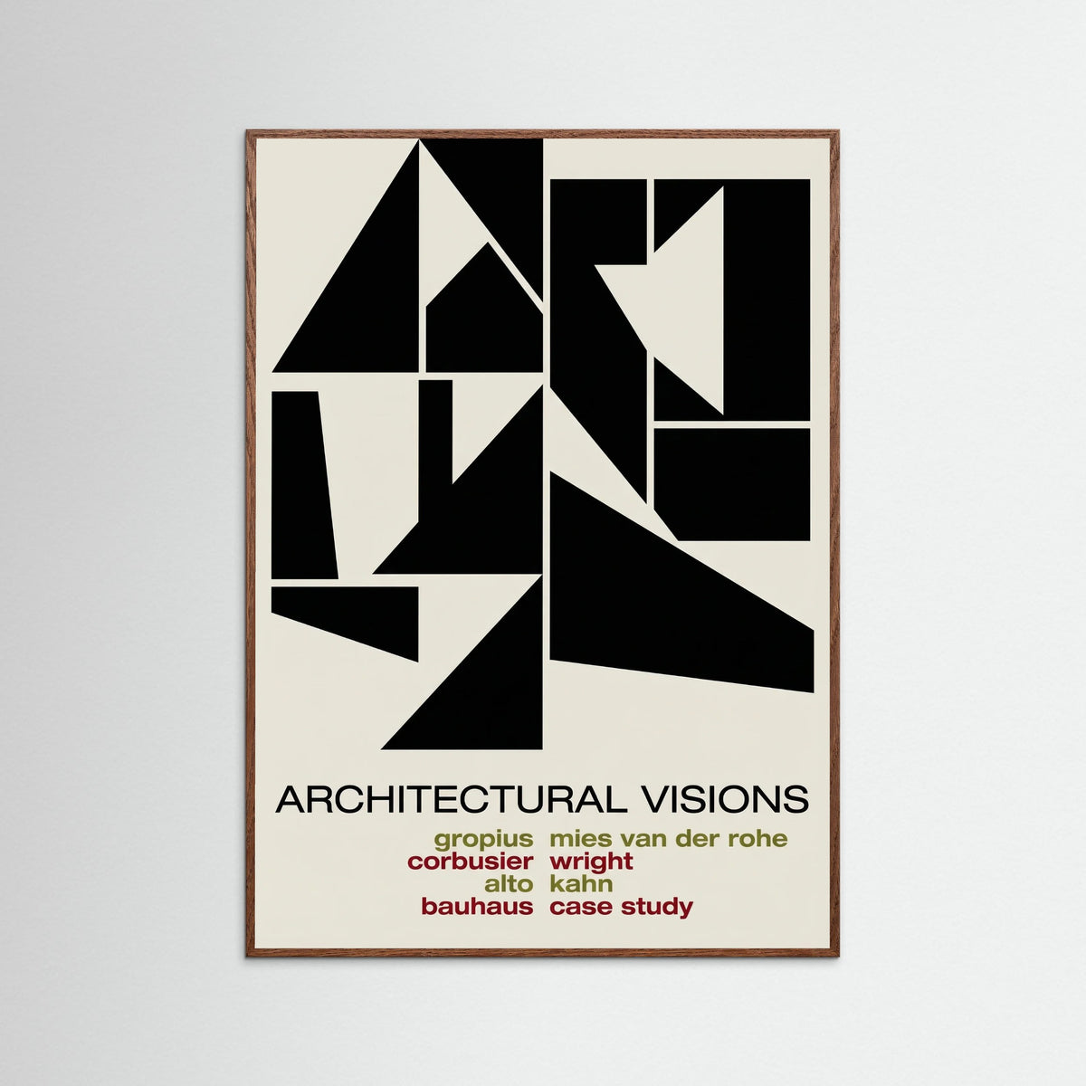 Oak Dark Abstract Graphic Exhibition