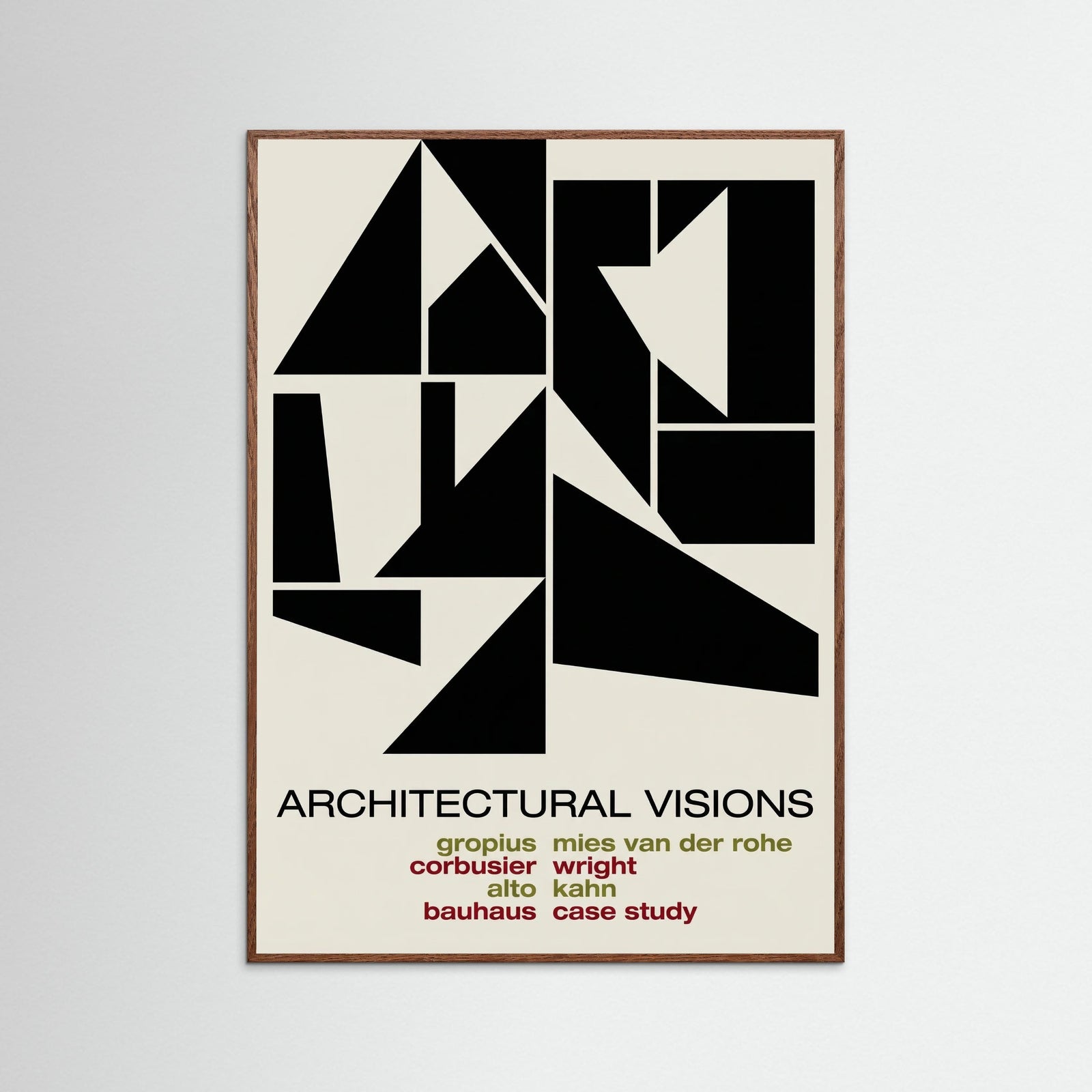 Oak Dark Abstract Graphic Exhibition