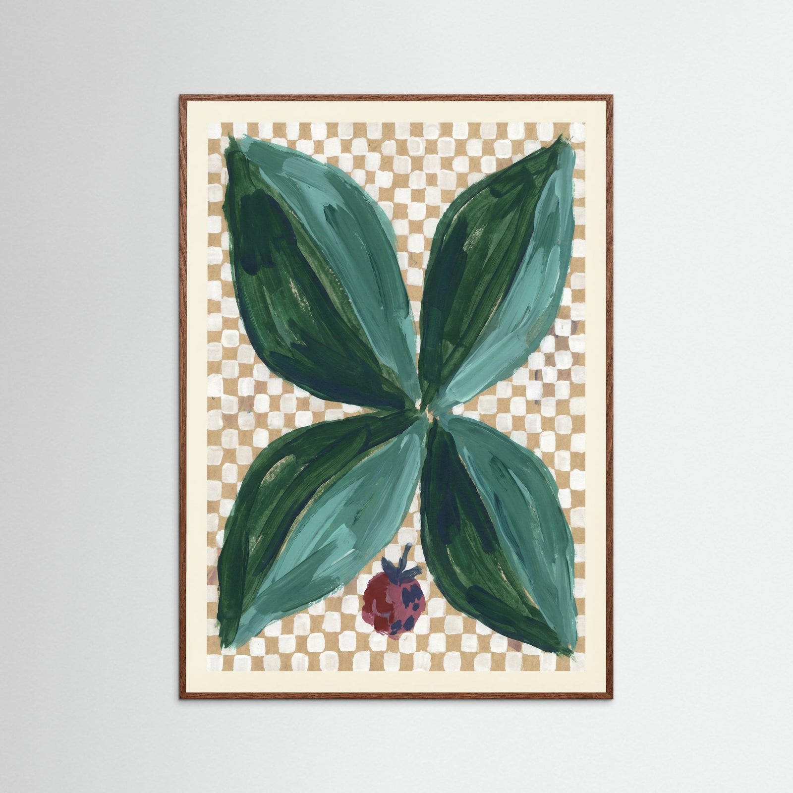 Oak Dark Abstract Indigo Bloom