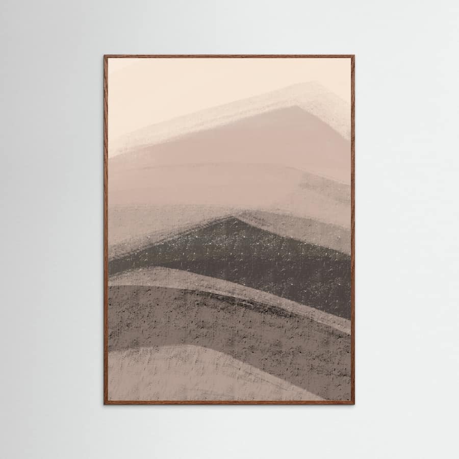 Póster Abstract Mountains – póster e impresión artística