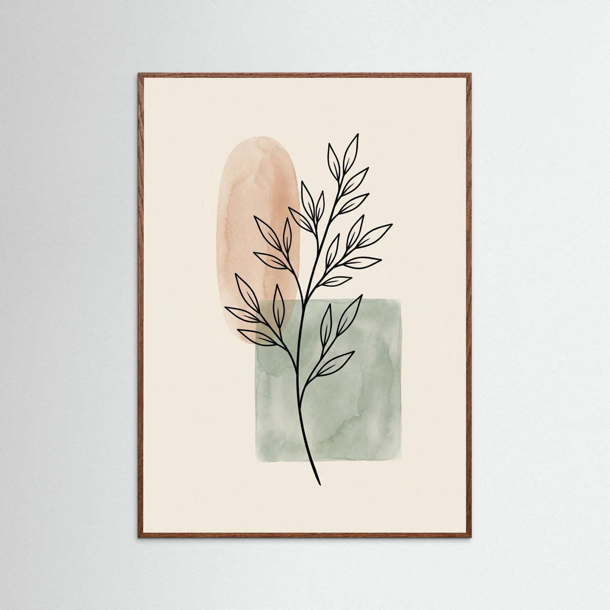 Oak Dark Abstract Nature Study