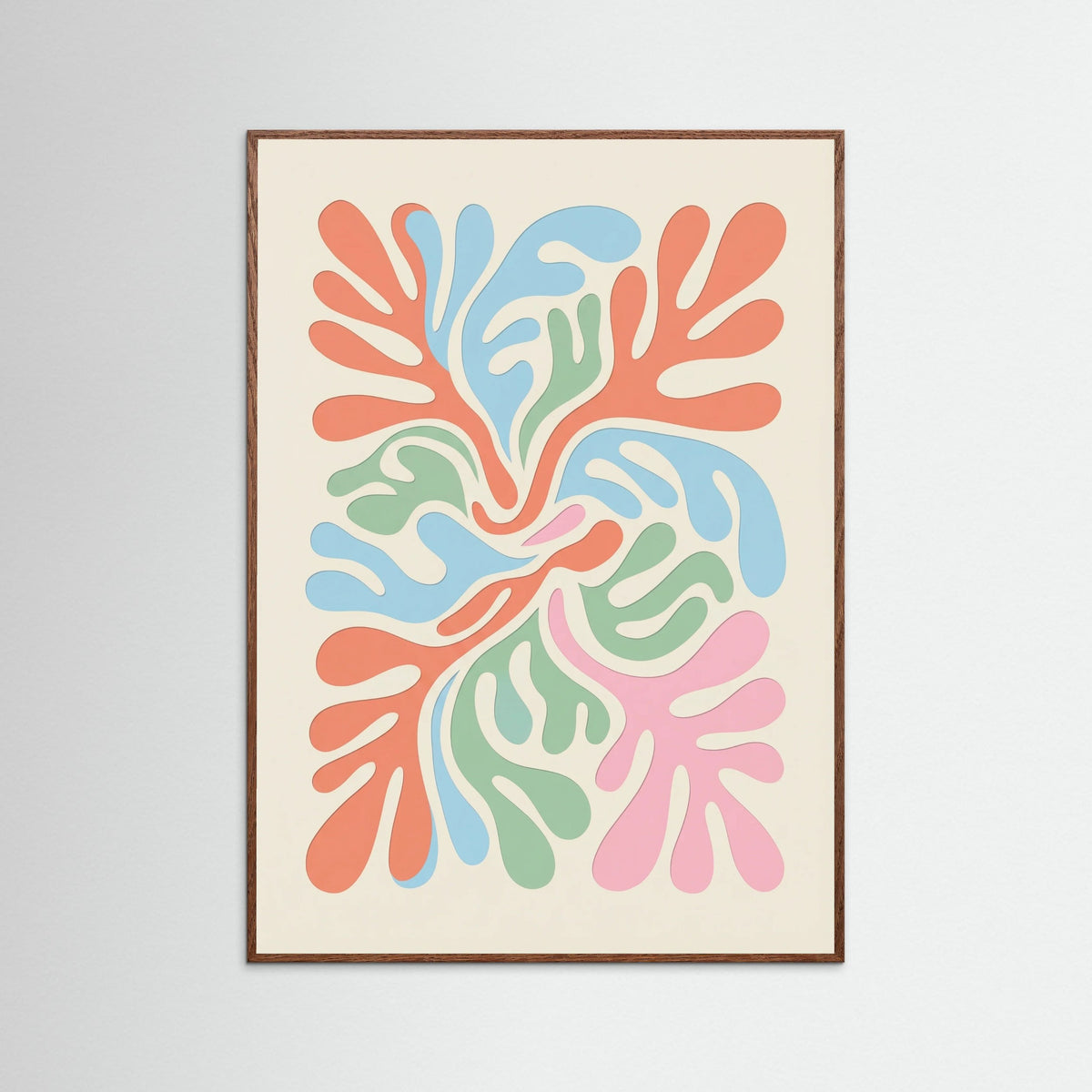 Oak Dark Abstract Organic Forms