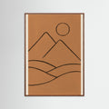 Oak Dark Abstract Seated Figure