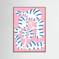 Plakat Abstract Shapes Flower Tiger print – plakat i druk artystyczny