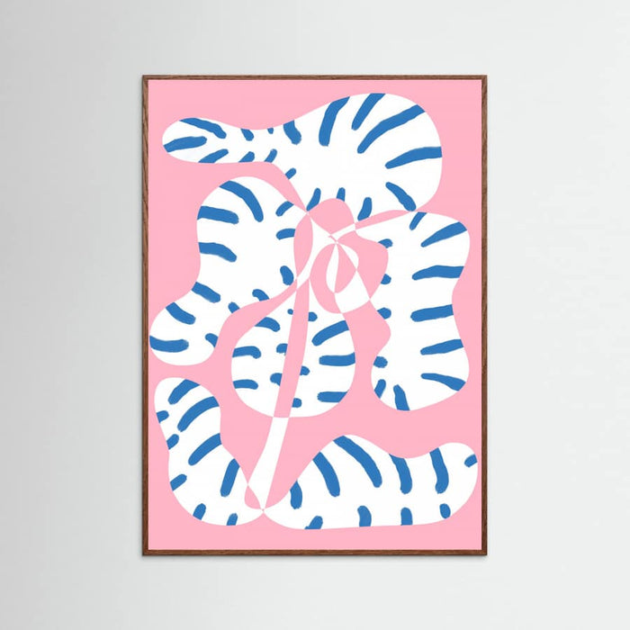 Plakat Abstract Shapes Flower Tiger print – plakat i druk artystyczny
