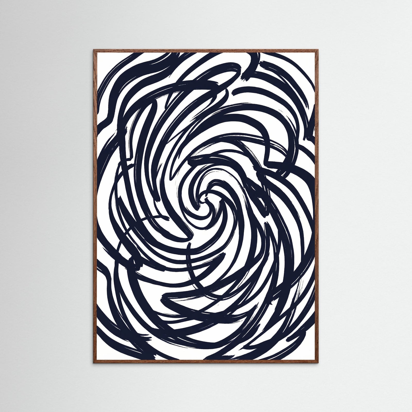 Oak Dark Abstract Strokes