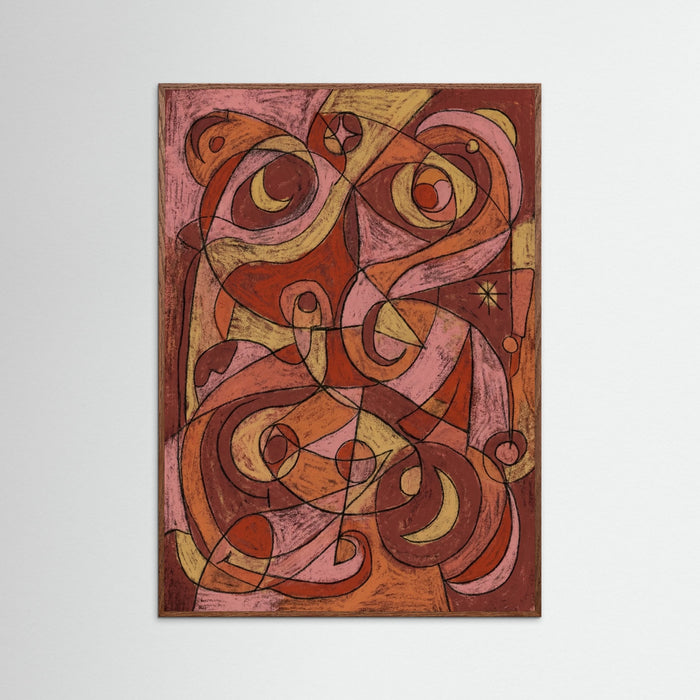 Oak Dark Abstracted Figure Study