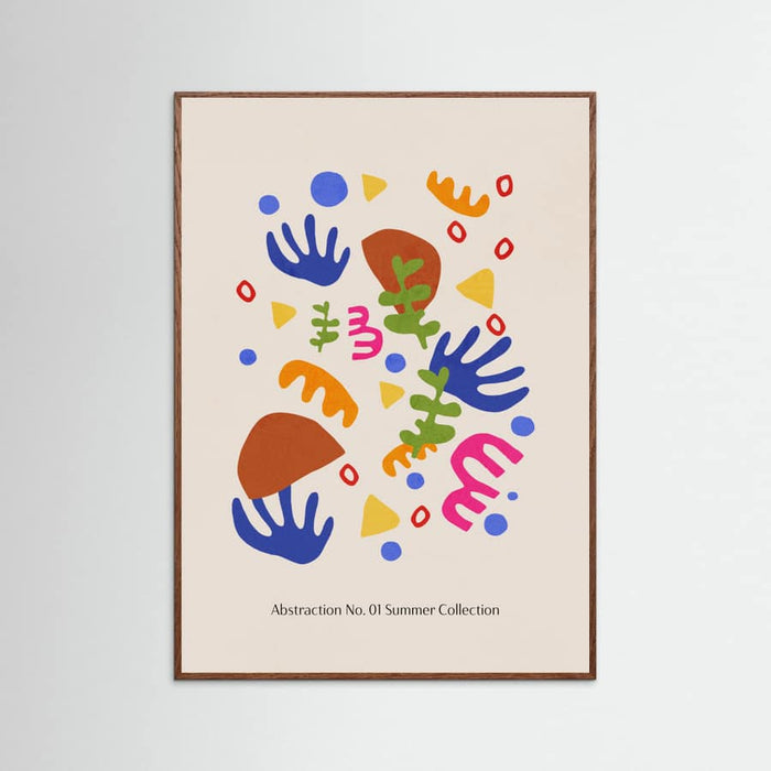 Oak Dark Abstraction Summer Collection Poster