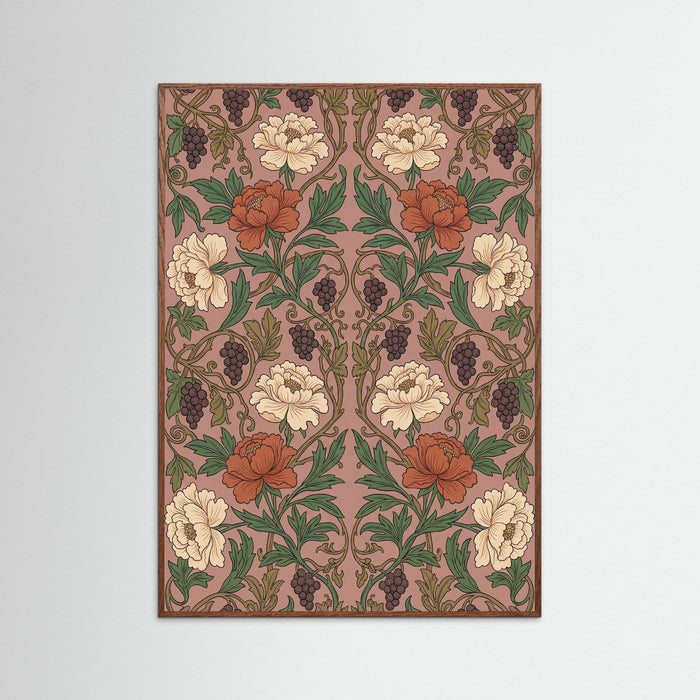 Oak Dark Acanthus Arabesque