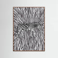 African Zebra striking camouflage -juliste – juliste ja taidepainatus