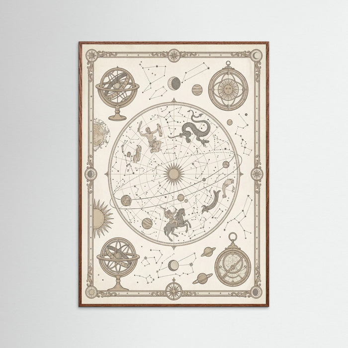 Oak Dark Aged World Atlas