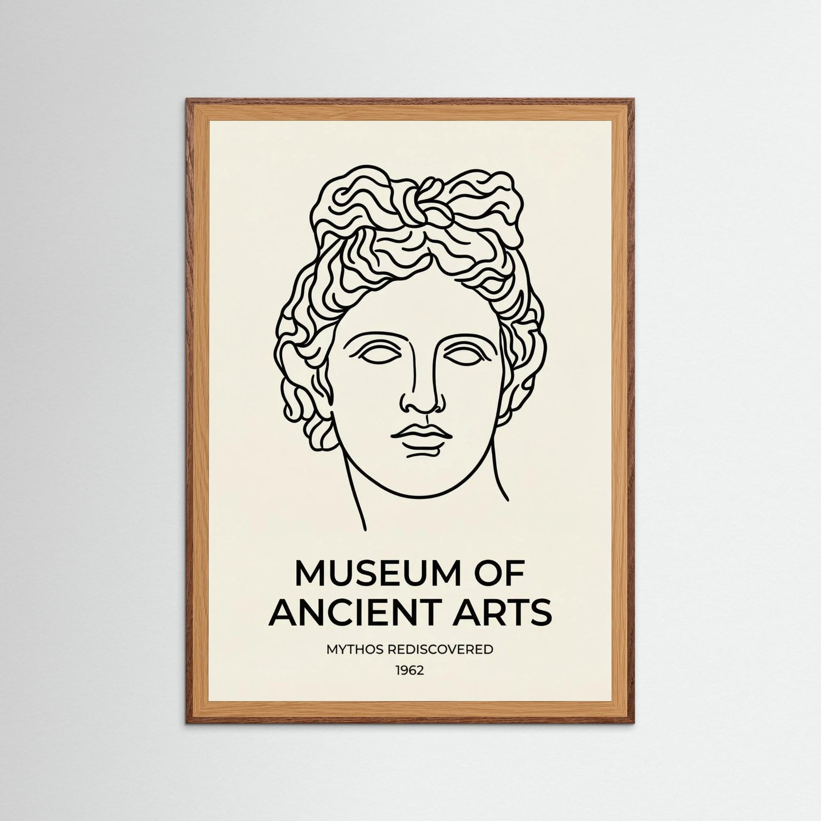 Oak Dark Antibes Museum Poster