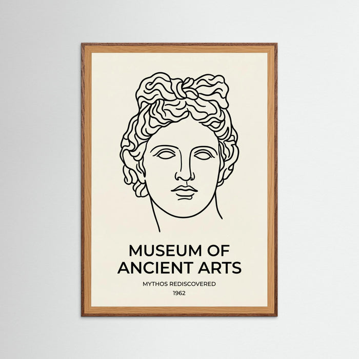 Oak Dark Antibes Museum Poster