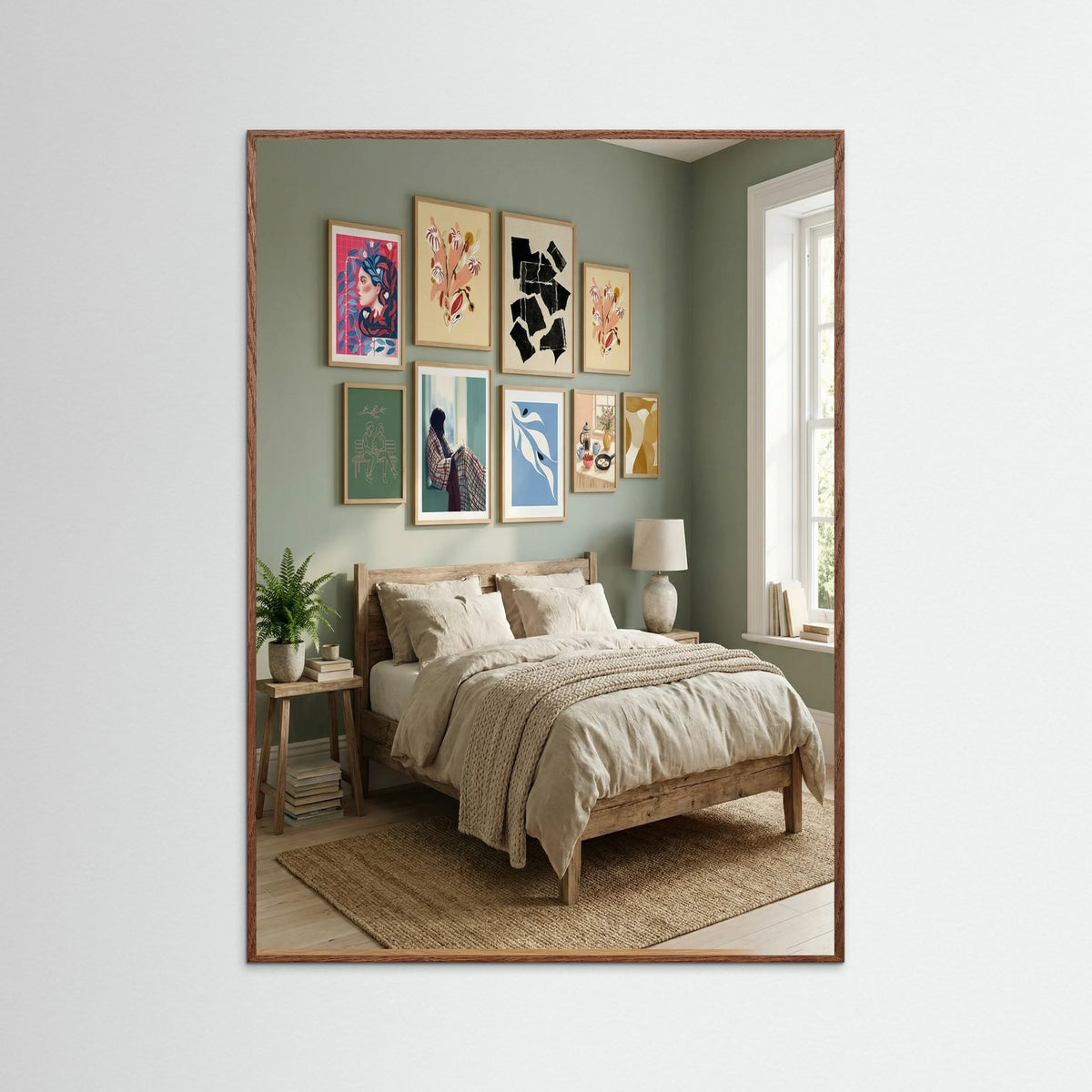 Oak Dark Apricot Bloom Sketch Mutedyellow