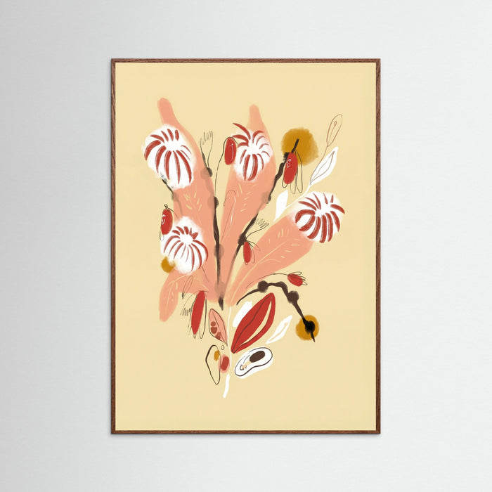 Oak Dark Apricot Bloom Sketch