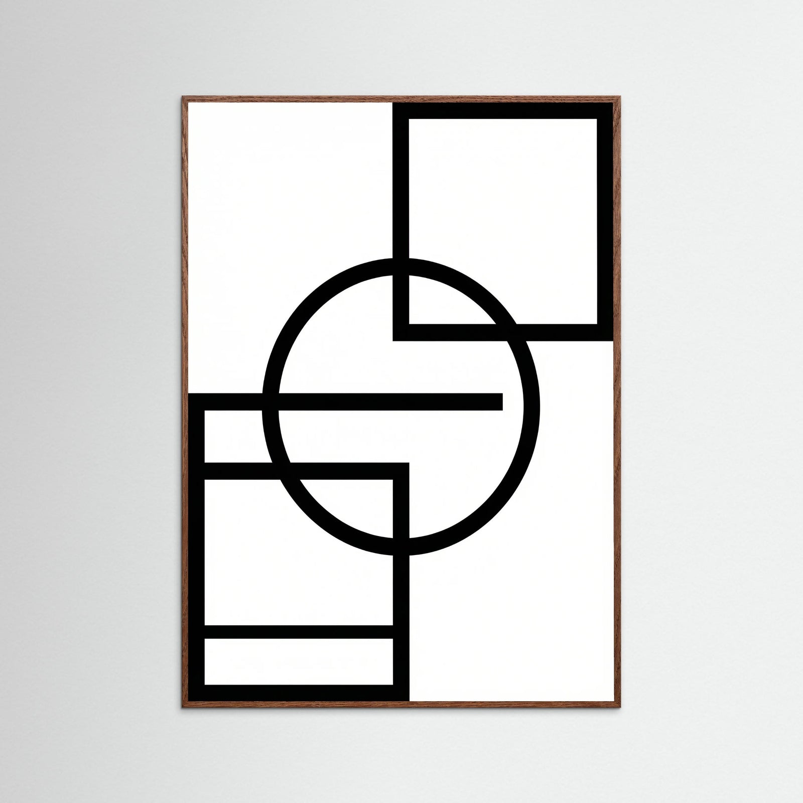 Oak Dark Art Print Beige