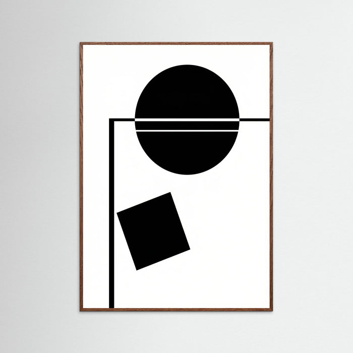 Oak Dark Art Print Beige