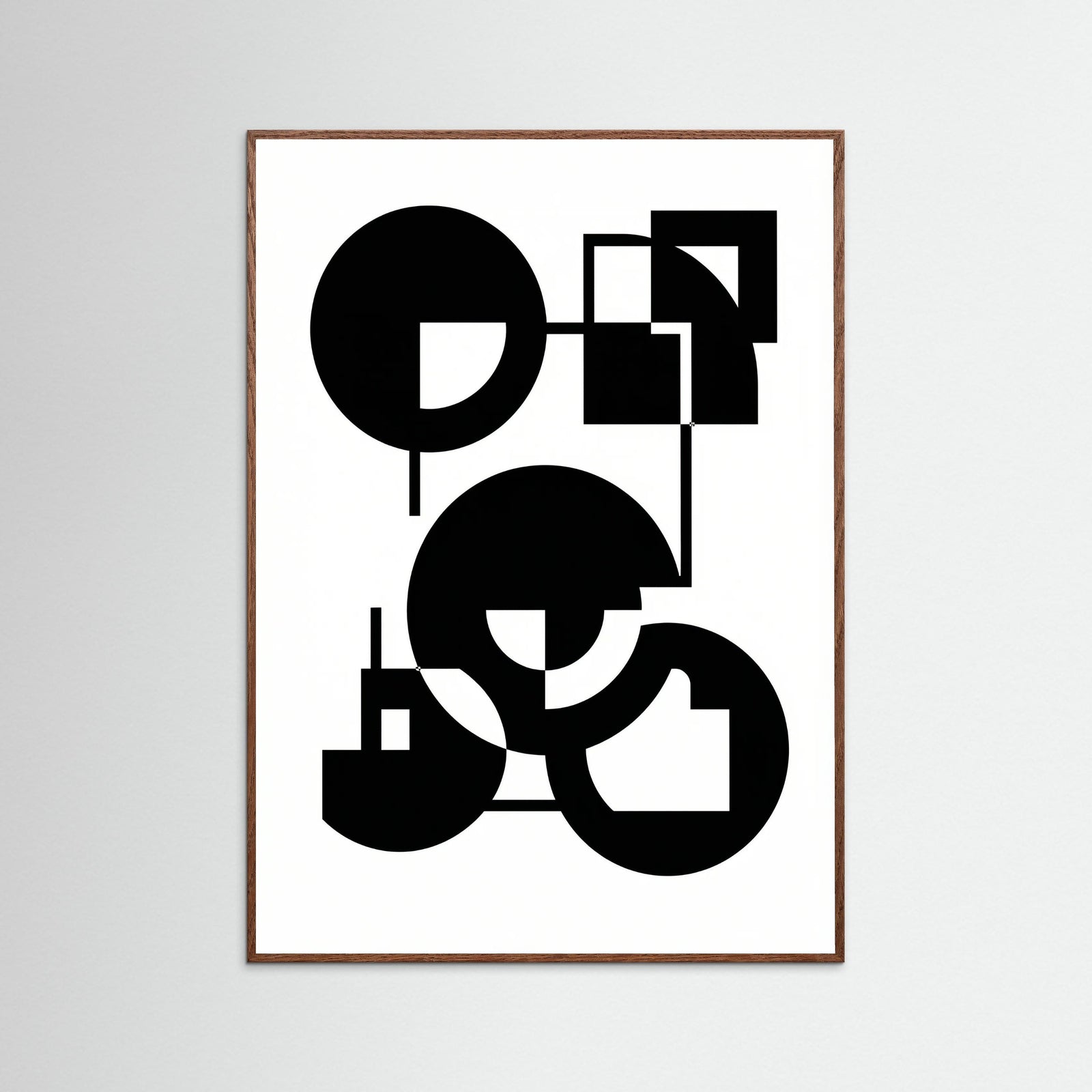 Oak Dark Art Print Beige