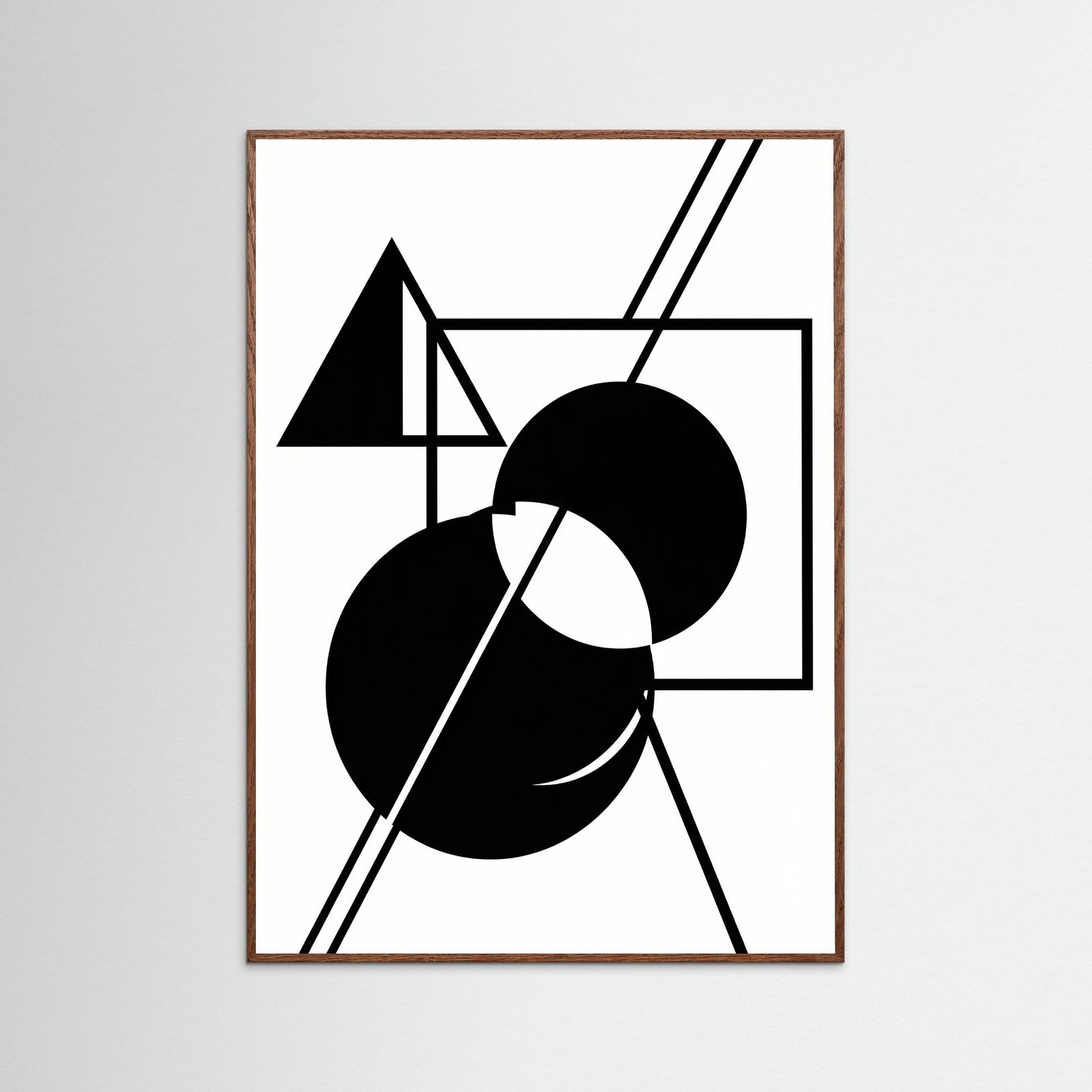 Oak Dark Art Print Beige