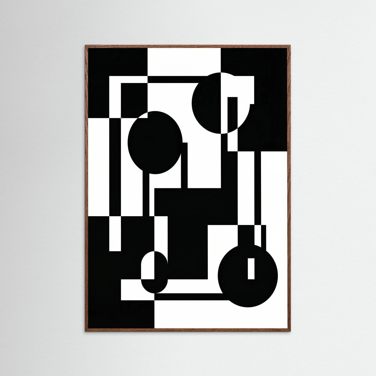 Oak Dark Art Print Beige