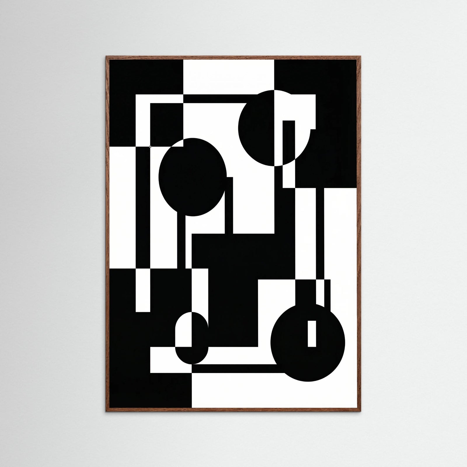 Oak Dark Art Print Beige