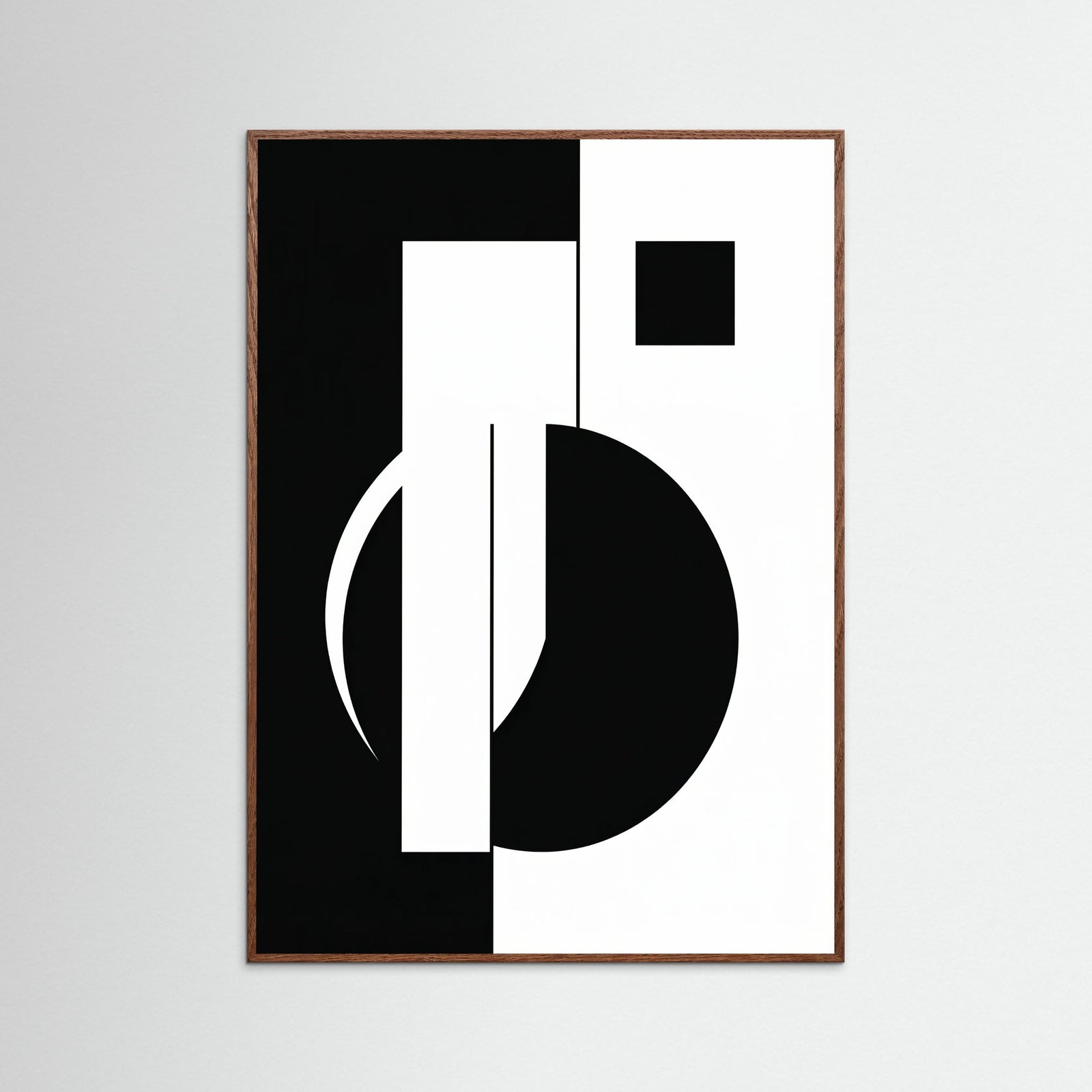 Oak Dark Art Print Beige