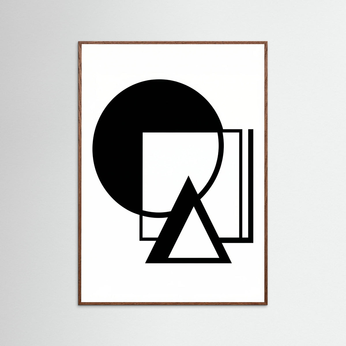 Oak Dark Art Print Beige