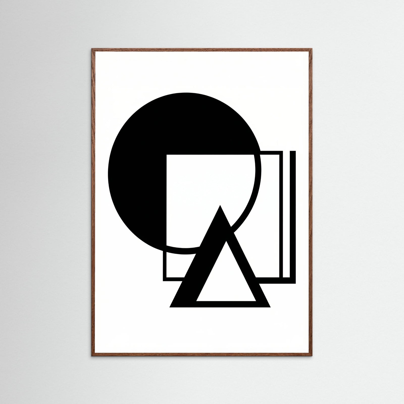 Oak Dark Art Print Beige