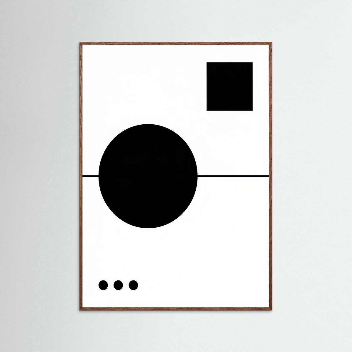 Oak Dark Art Print Beige